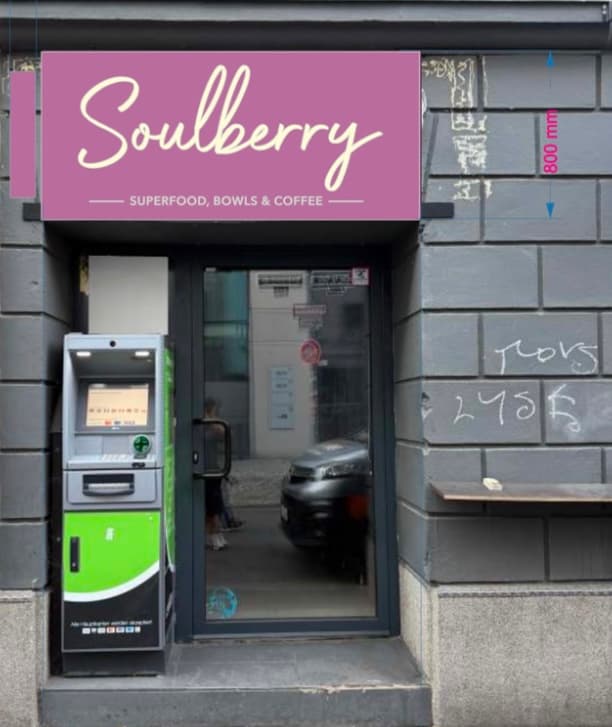 Soulberry storefront at Neubrückstr. 14, Düsseldorf